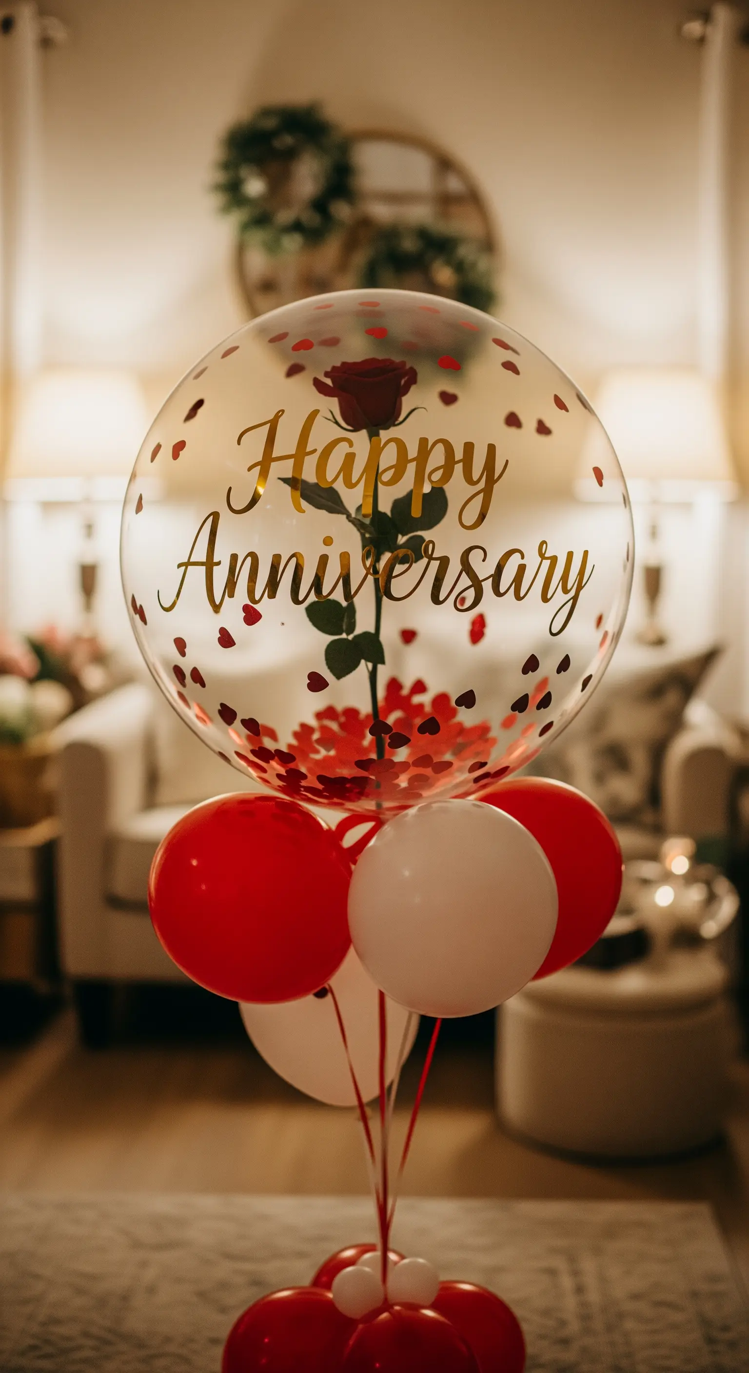 Palloncino trasparente con scritta 