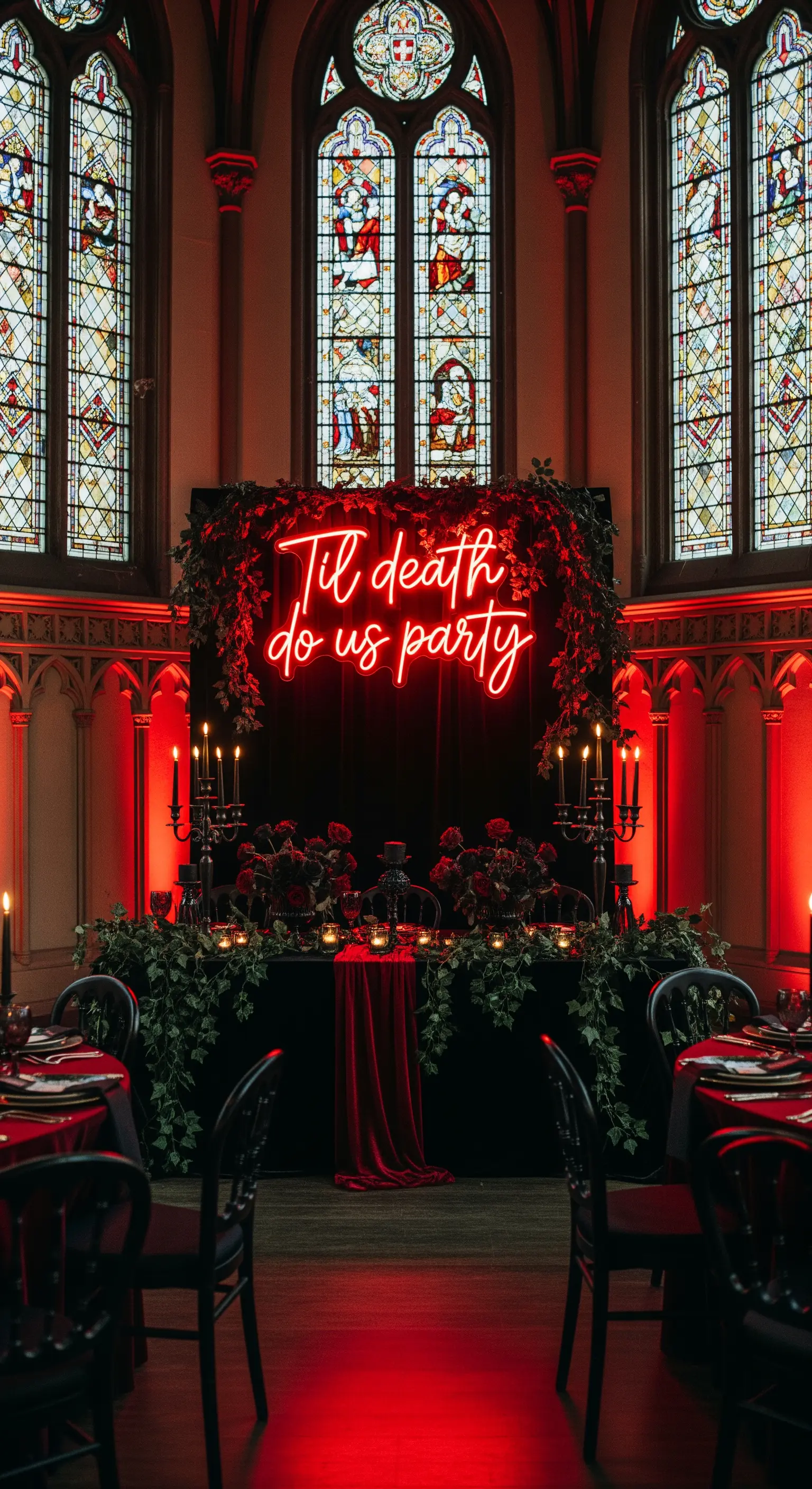 Scritta al neon rossa 